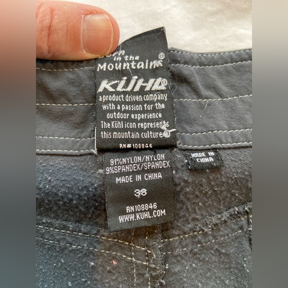 Kuhl Renegade Nylon Cargo Shorts Gray Mens Size 38 Performance Hiking - Picture 5 of 12